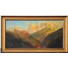 Image 2 : Original oil on canvas signed lower right  Michael McCrary dated 1976, approx. 18” x 36”  showing We