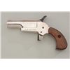 Image 2 : Italian-made blackpowder percussion copy of a  single shot spur trigger derringer, .30  cal., nickel