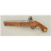 Image 2 : Reproduction Tower flintlock pistol by Hawes,  .65 cal., 8-1/2” round barrel, finished in  the brigh