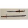 Image 2 : Lot of 2 Mauser bayonets, one marked  “Waffenfabrik Neuhausen” with sheath and in  overall very good