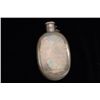 Image 1 : Silver plated flask hand engraved shows fort  and harbor.  Est.:$150-$300.