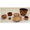 Lot of 7 baskets, all woven.   Est.:   $150-$300.