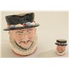 Image 12 : Lot of 8 Toby mugs; 7 Royal Dalton, 1 large  of Beefeater, 176206 Copr. 1946 Doulton and  Co. Limite