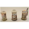 Image 1 : Metlach stein, #2094, 7” beer hall scene with  musicians, Metlach #2640-L-Musketeer with  lady and s