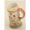 Image 4 : Metlach stein, #2094, 7” beer hall scene with  musicians, Metlach #2640-L-Musketeer with  lady and s