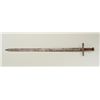 Image 1 : Sudanese sword approx. 41” overall in  uncleaned condition showing scattered areas  of erosion on bl