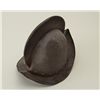 Image 2 : Movie prop metal Spanish-style helmet in  overall good condition showing a dark patina;  some scatte