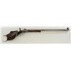 Image 1 : Percussion Schutzen target rifle with  Goulcher lock, double set triggers, .52 cal.,  34” octagon ba