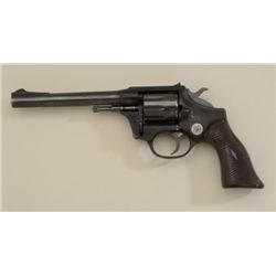 Hi Standard Sentinel Model R 101 DA revolver,  .22 cal., 6” barrel, black finish, checkered  maroon 