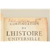 Image 3 : Historia Univers in Old French Volum 3. Good  aged condition. John Tattersall inscribed and  dated 1