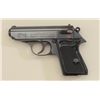 Walther Model PPK semi-auto pistol imported  by Interarms, .380 cal., #K003191; 20-30  years old, li