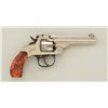 Image 1 : Smith & Wesson .32 DA 5th Model revolver, .32  cal., 3-1/2” barrel, nickel finish, mottled  red chec