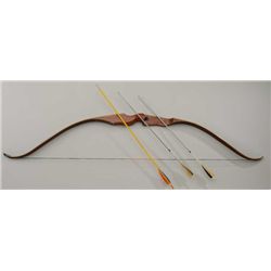 Sabo hunting bow 46lb, 66" with 2 boxes of  arrows by Accro-flite Costa Mesa, CA. 10  hunting arrows