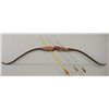 Image 1 : Sabo hunting bow 46lb, 66" with 2 boxes of  arrows by Accro-flite Costa Mesa, CA. 10  hunting arrows