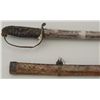 Image 2 : Chinese sword with etched characters and  #40127 on blade; scabbard shows dragon and  characters als