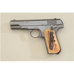 Colt 1908 Pocket 380 ACP cal with yellow stag  grips and A.H. Hardy Beverly Hills, CA  marked tooled