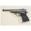 Beretta Model 71 semi-auto pistol, .22LR  cal., blue finish, checkered black plastic  grips, #B45916