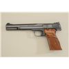 Smith & Wesson Model 41 semi-auto target  pistol, .22LR, blue finish, checkered wood  target grips, 