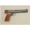 Image 5 : Smith & Wesson Model 41 semi-auto target  pistol, .22LR, blue finish, checkered wood  target grips, 