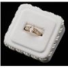 Image 1 : One ladies ring set with a champagne color  marquee diamond weighing  0.91ct clarity VS1,  with 8 si