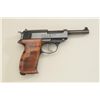 Image 2 : Walther P 38 Commercial series with polished  blue finish, wood grips presentation case  with Walthe