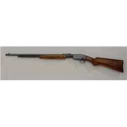 Savage Model 29-A pump action rifle, .22  short, long and LR cal., 24” round barrel,  blue finish, c