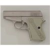 Image 1 : Intra-tec Model Protec DA semi-auto pistol,  .25 cal., bobbed hammer, satin finish,  checkered plast