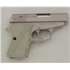 Image 2 : Intra-tec Model Protec DA semi-auto pistol,  .25 cal., bobbed hammer, satin finish,  checkered plast