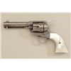 Image 1 : Colt SAA revolver, .45 cal., 4-3/4” barrel,  nickel finish, pearl grips, #191934. This gun  is in ov