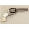 Image 2 : Colt SAA revolver, .45 cal., 4-3/4” barrel,  nickel finish, pearl grips, #191934. This gun  is in ov