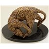 Image 1 : Leopard bronze, #1/50 by Van Howd. Dough Van  Howd was R.E. Petersen’s favorite sculptor,  11” x 6”,
