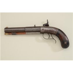 Allen and Thurber side hammer percussion  pistol circa 1840-50's, #146. 6"bbl 45 cal  rifled. Period