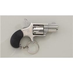 North American Arms diminutive spur trigger  revolver, .22 short cal., stainless steel,  hard rubber