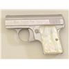 Bauer Firearms Corp. semi-auto diminutive  pistol, .25 cal., stainless steel, imitation  pearl grips