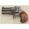 Image 1 : Modern large frame Uberti “Maverick” copy of  a Remington O/U derringer, .45 cal., blue and  case ha