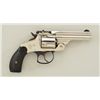 Image 2 : Smith & Wesson .38 DA top break revolver, .38  cal., 3-1/4” barrel, nickel finish,  checkered black 