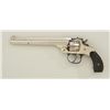 Image 1 : Smith & Wesson .32 DA 4th Model revolver, .32  cal., 6” barrel, nickel finish, checkered  black hard