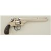 Image 2 : Smith & Wesson .32 DA 4th Model revolver, .32  cal., 6” barrel, nickel finish, checkered  black hard