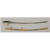 Image 1 : Model 1872 Cavalry style sword with fancy  high relief cast mountings and etched on  scabbard “Prese