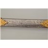 Image 2 : Model 1872 Cavalry style sword with fancy  high relief cast mountings and etched on  scabbard “Prese