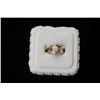 Image 1 : 14K Yellow gold ring set, approx. 1 c center.  Est.:$2,000-$3,000.