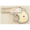 High Standard O/U Derringer, .22 Mag. cal.,  brushed stainless steel, faux ivory grips,  #D48380 in 