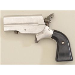 Diminutive HJS single shot derringer,  Brownsville, TX., .38 S&W cal., stainless  steel, composite g