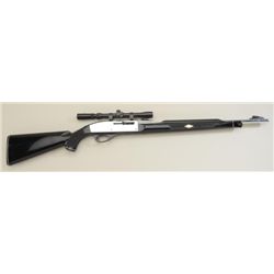 Remington Nylon 66 Model semi-auto rifle,  .22LR cal., 19-1/2” barrel, nickel finish,  checkered bla