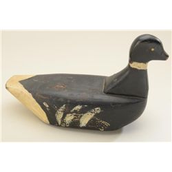 Early carved wood decoy approx. 11” in height  by 16” long by nearly 6” wide, neck and body  in two 