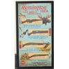 Original Remington Advertiser for rifles and  shotguns, pre-war, UMC era, 24” x 13”; some  damage an