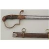 Image 2 : Imperial German saber with lion head pommel  circa 1890 approx. Uhland Regiment with  scabbard; good