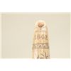 Image 5 : Cast material to resemble tusk with  panographed 19th century scrimshaw. 23".  Great display. patrio