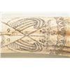 Image 9 : Cast material to resemble tusk with  panographed 19th century scrimshaw. 23".  Great display. patrio
