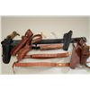 Image 14 : Bonanza lot of six or more misc leather items  and Explorer Wilderness II Survival Knife  with scabb